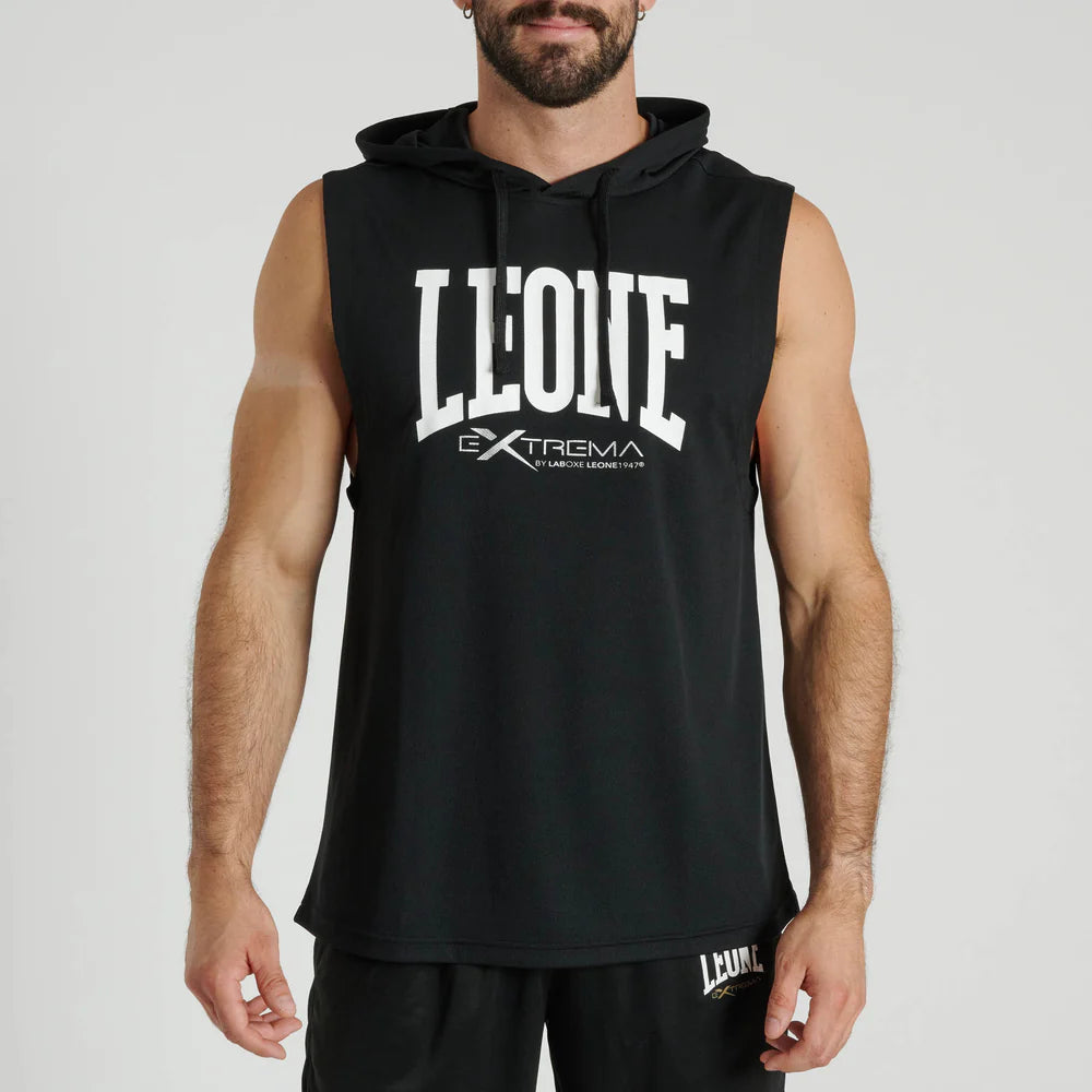 Sleeveless Lion Hoodie with Logo