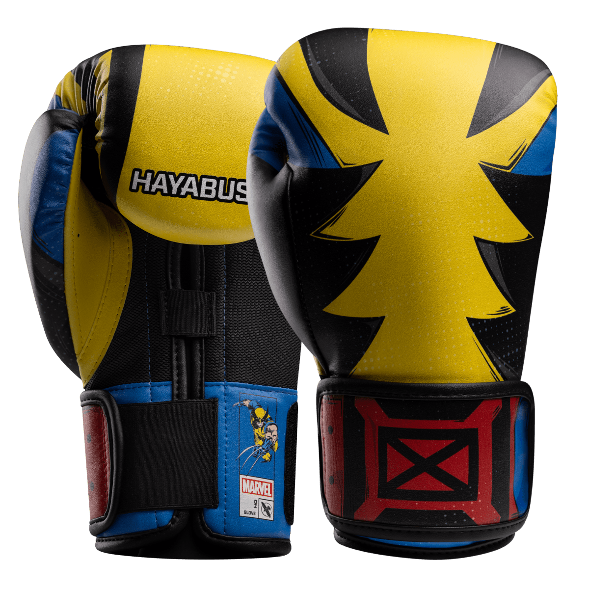 Paire de gants de boxe Hayabusa Marvel Classic Wolverine jaune et noir