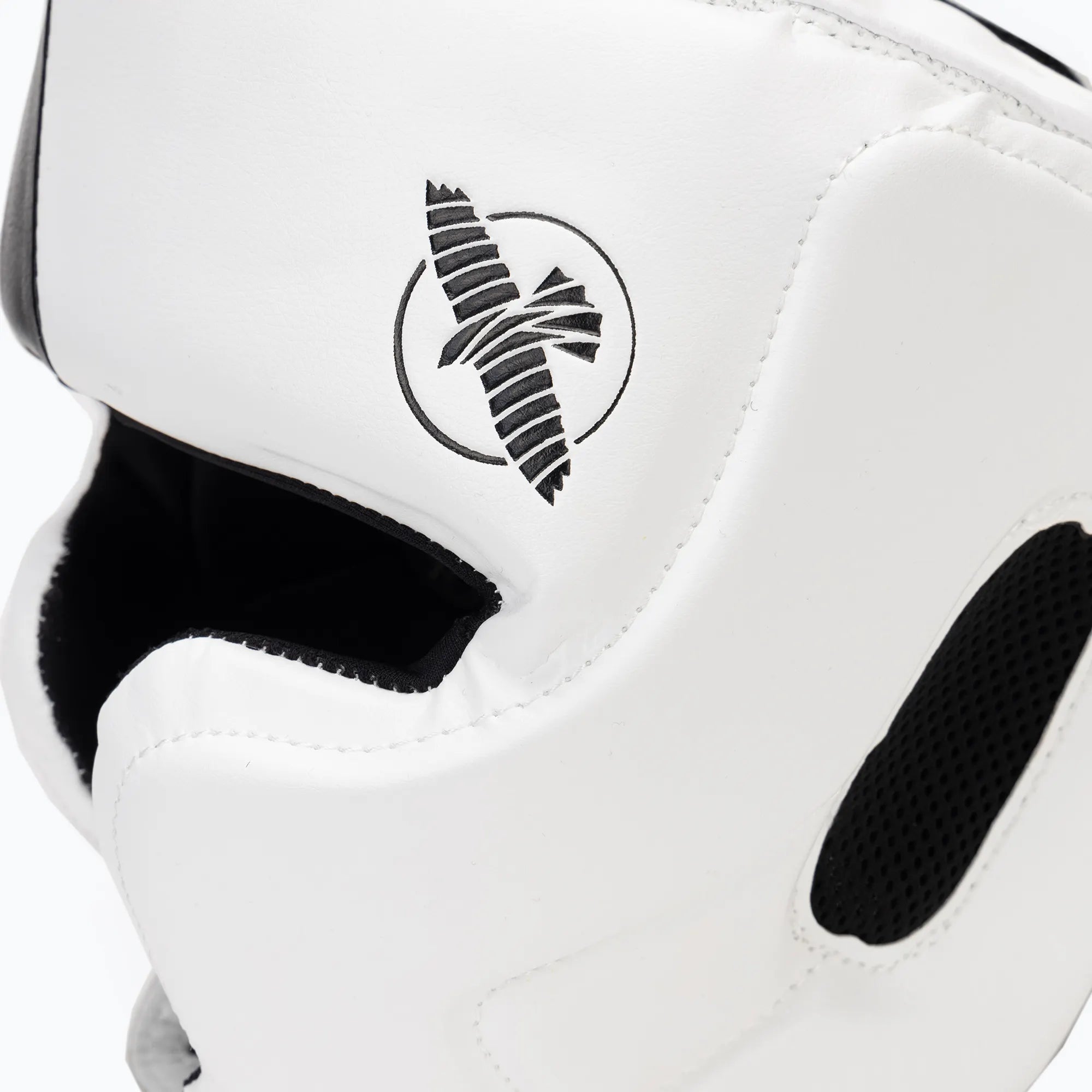Chiusura regolabile T-Cross casco Hayabusa T3 bianco vista retro.
