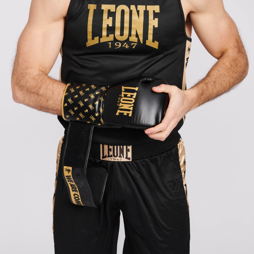 Leone DNA Black Gold Boxing Shorts