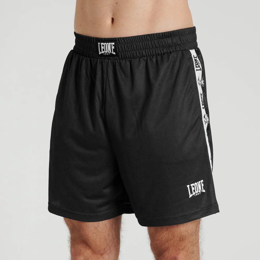 Pantaloncini Leone Iconic Training | Shorts Sportivi Lifestyle Neri e Blu