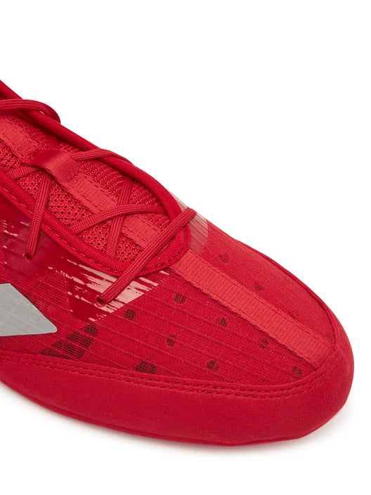 Adidas Box Hog 4 Boxing Shoes Red Silver