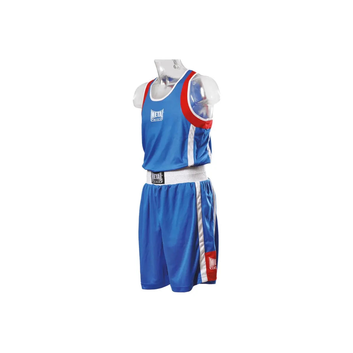 Front view children's boxing set Metal Boxe blue for training