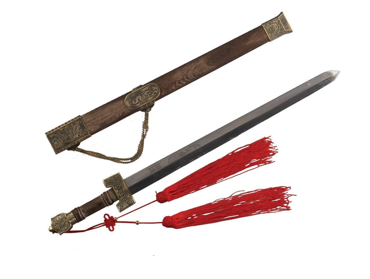 Tai Chi Jian Sword with Sheath and Case 70 cm
