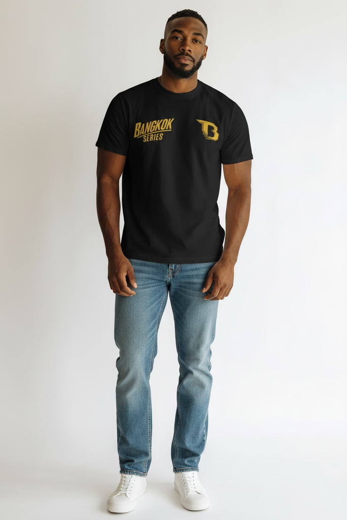 T Shirt Booster Bangkok Series nero indossata