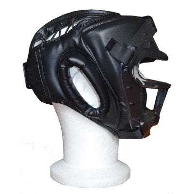 Helmet with grille and Vandal nape protection