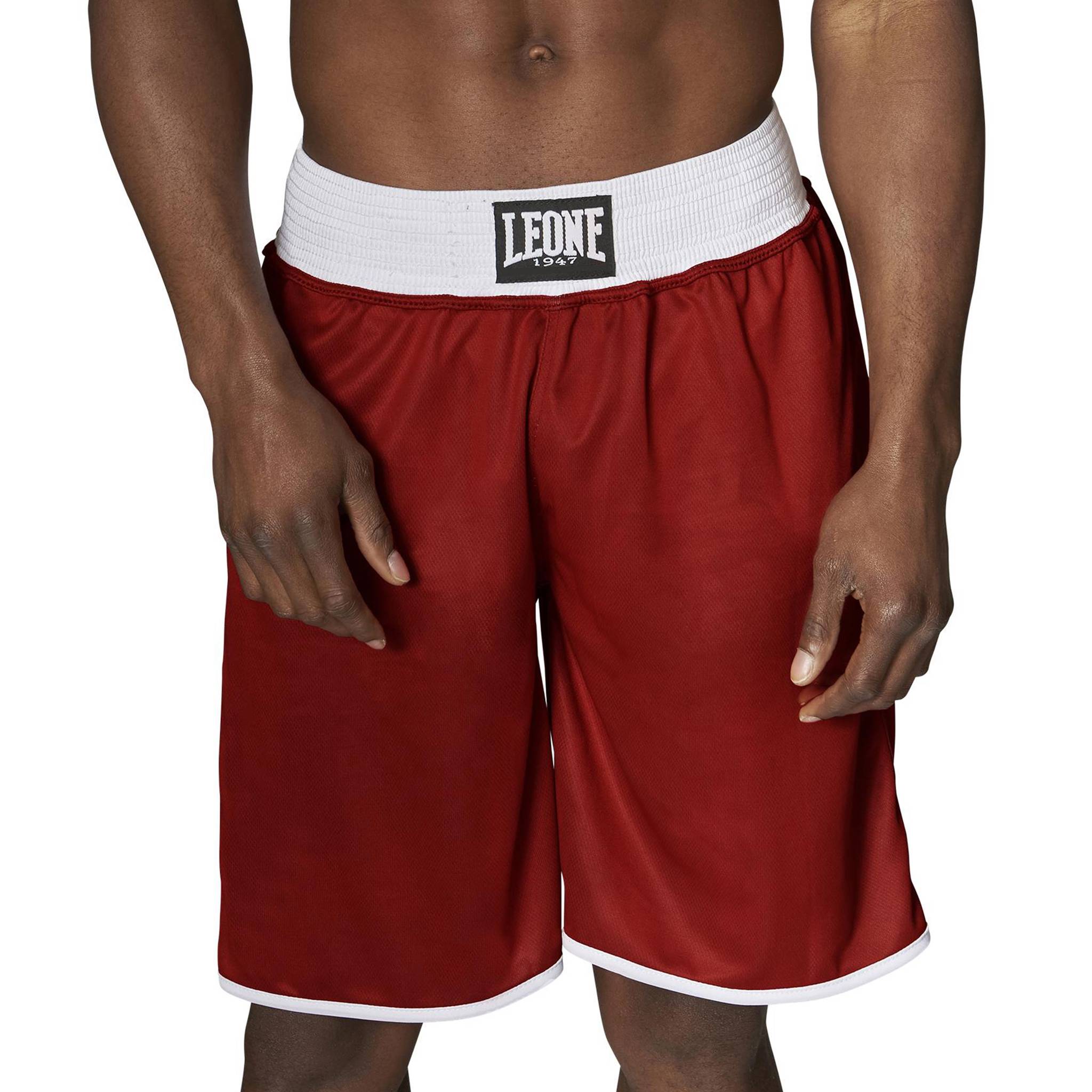 Leone Double Reversible Red and Blue Boxing Shorts