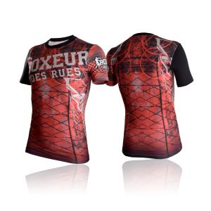 Rashguard Short Sleeve Cross 103 Boxeur Des Rues